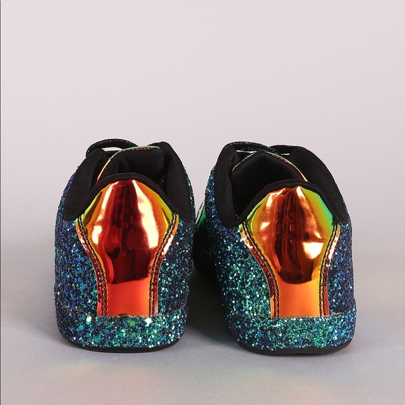 🆕LAST ONE Mermaid Glitter Holographic Sneakers - Picture 5 of 8